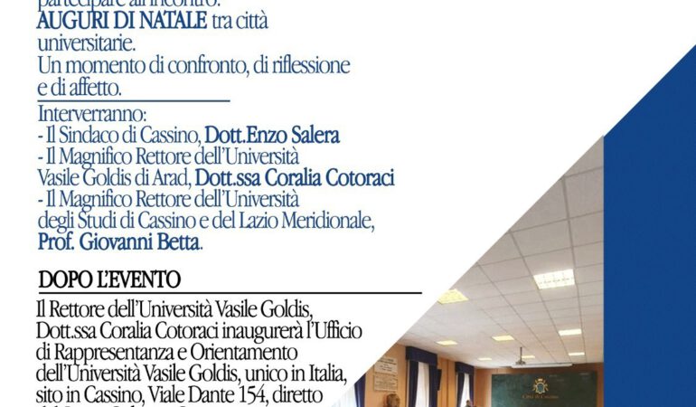Incontro a cassino Vasile Goldis Incontro a cassino Vasile Goldis