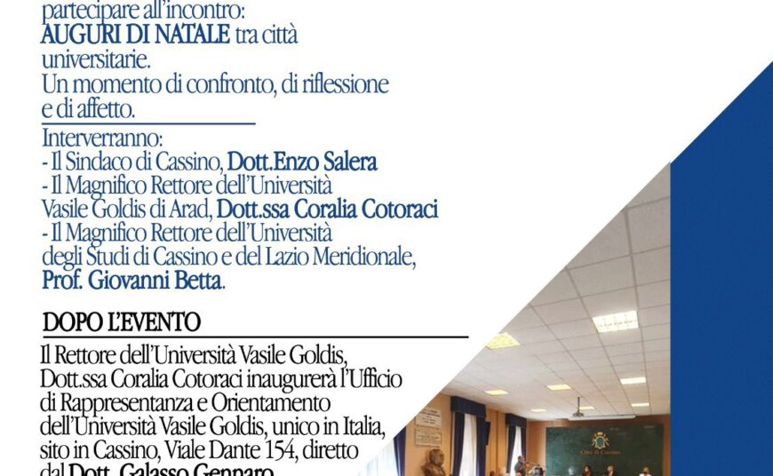 Incontro a cassino Vasile Goldis