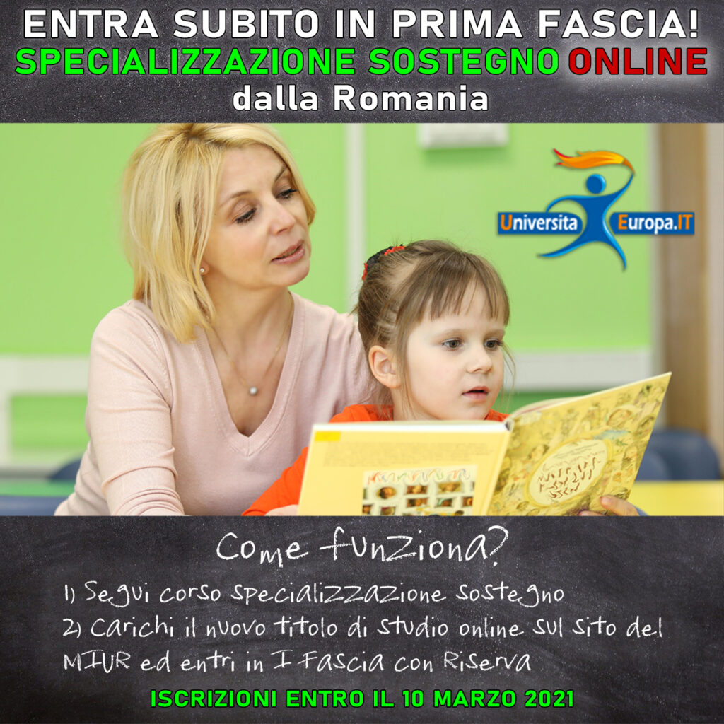 Specializzazione sostegno online Romania
